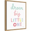 Amanti Art Dream Big Little One Cursive by Ann Kelle Canvas Wall Art Print Framed 16 x 20-in. - 3 of 4