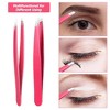 LOVELAY CREATIONS 12-Pack Pink Eyebrow Tweezers - 3 of 4