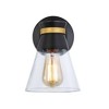 Artcraft Lighting Kanata 1 - Light Sconce in  Black/Brushed Brass - 3 of 4