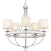 Progress Lighting Gulliver 5-Light Chandelier, Graphite Finish, Wood Grained Texture Shade - 2 of 4