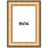 PosterPalooza | Photo Size Traditional Gold Picture Frame - UV Acrylic, Foam Board Backing, Hanging Hardware - 2 of 4