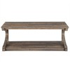 NicBex Modern 47.8" Rectangle Coffee Table with Solid Wood Frame for Home and Office - 3 of 4