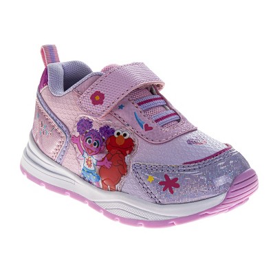 Sesame Street Girls Abby and Elmo Hook and Loop Lightup Sneakers