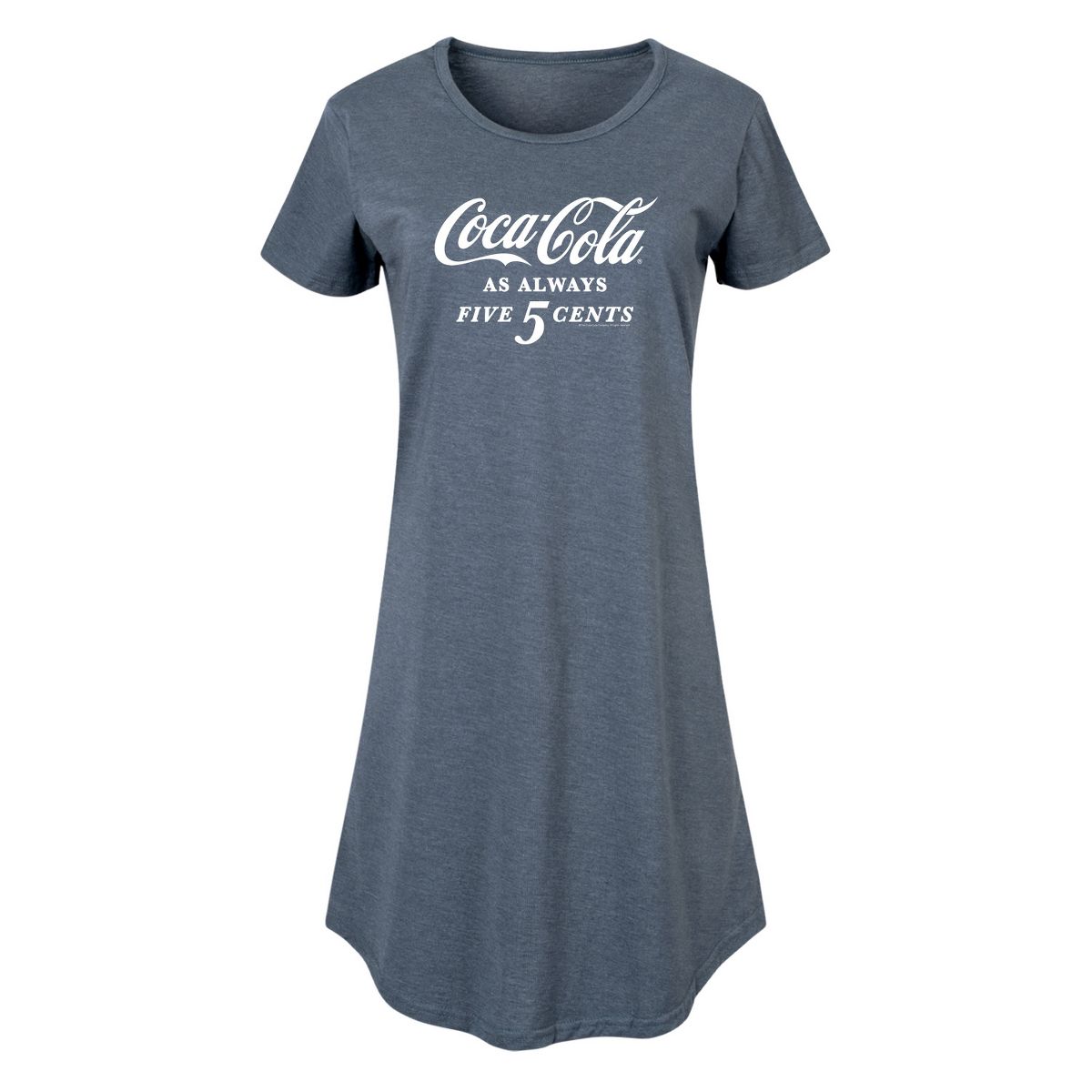 Women's - Coca-Cola - As Always Five Cents Graphic T-shirt Dress