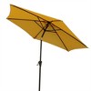 XINGHANZHENXUAN 8.8 feet Outdoor Aluminum Patio Umbrella, Market Umbrella with 42 Pound Resin Umbrella Base, Push Button Tilt and Crank lift - 2 of 4