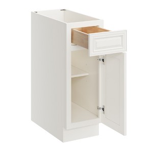 CASAINC 12 in. W x 34.5 in. H x 24 in. D Base Kitchen Cabinet with 1 Soft-Close Drawer – Plywood Frame, Full Overlay Front - 1 of 4