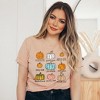Simply Sage Market Women's Pumpkin Chart Short Sleeve Graphic Tee - 2 of 4
