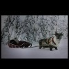 Northlight Fiber Optic Lighted Santa in His Sleigh Canvas Wall Art 15.75" x 23.5" - 2 of 3