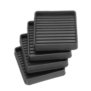 Unique Bargains Non-Slip Rubber Durable Furniture Cups Fit Sofa Bed Chair 4 Pcs - 1 of 4