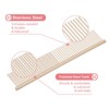 Unique Bargains Stainless Steel Rounded Ends Gentle Care Pet Comb 3 Pcs - 3 of 4