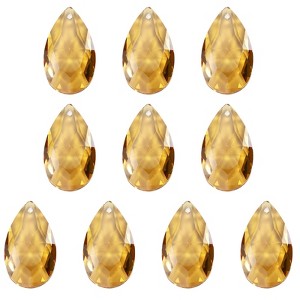Unique Bargains Crystal Pendants Teardrop Beads for DIY Lamp Arts Crafts Decoration 10 Pcs - 1 of 4