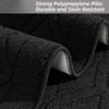 48x20 Inch 30x20 Inch Kitchen Rug Mats Made of 100 Polypropylene 2 Pieces Soft Anti Slippery Washable Black - 2 of 4