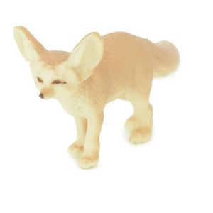 Collectible Wildlife Gifts | Fennec Fox, Vulpes zerda, Desert Fox, Hand Painted, Rubber, Realistic Figure,  Model,  Gift,    2"   SF22 B45 - 1 of 4
