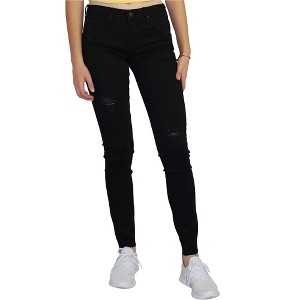 Articles of Society Womens Sarah Cut-Off Hem Skinny Fit Jeans - 1 of 3
