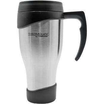 Thermos 24 oz. ThermoCafe Stainless Steel Travel Mug - Stainless Steel/Black
