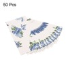 Unique Bargains Paper Gift Bag Pack Blue Flower Storage Bag for Party Favor 50 Pcs - 3 of 4