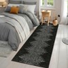 Modern Geometric Striped Area Rug Low Pile Non Slip Farmhouse Carpet - 2 of 4