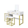 NicBex Makeup Vanity Desk with Mirror and Lights,Makeup Table with Drawers for Bedroom - 4 of 4