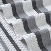 6 - Piece Reversible Yarn - Dyed Jacquard Towel Set - Super Absorbent, Quick Dry, 100 Combed Cotton, 27x54 16x28 13x13 - 2 of 4