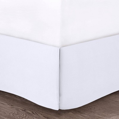 White California King Microfiber Ruffled Comforter Set
