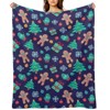 DSANE Christmas Gingerbread Christmas Throw Blanket Soft Fleece Christmas Blanket Cozy Flannel Throw for Couch Bed - 2 of 4