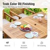 Captiva Designs 1pc Acacia Wood Patio Expandable Table with 1.96" Umbrella Hole - 4 of 4