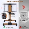 MYKKO 3 in 1 Baby Bassinet, Rocking Baby Bassinets Bedside Sleeper, Adjustable Portable Crib for Newborn Infant with Wheels Storage Basket - 4 of 4