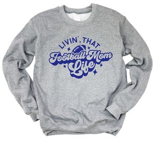 Simply Sage Market Women's Graphic Sweatshirt Livin' That Football Mom Life - 1 of 4