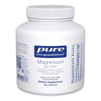Pure Encapsulations Magnesium (Glycinate) - Supplement to Support Stress Relief, Sleep, Heart Health, Nerves, Muscles, and Metabolism