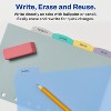 Avery Write & Erase Durable Plastic Mini Dividers for 3 Ring Binders and 7-Ring Binders, 5.5" x 8.5", 5-Tab Sets, Multicolor, 4 Sets (21982) - 2 of 4