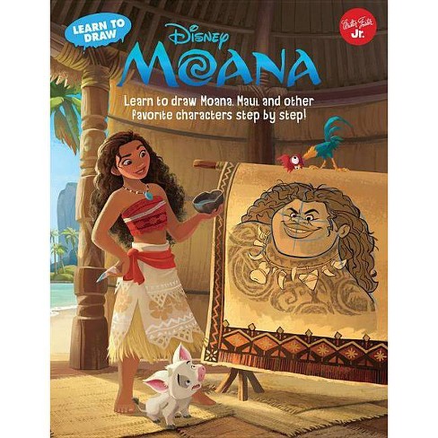 Learn To Draw Disney S Moana Licensed Learn To Draw Paperback Target