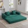 KTMBDW Sleeper Sofa Bed, Corduroy Folding Mattress Couch with Fixed-Shape Frame, Floor Sofa Lounge Couch for Living Room Bedroom - 2 of 4