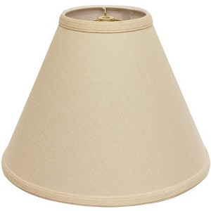 Vynxaria Lampshades: Beige Deep Cone Slant Shade 6"x17"x11.5" with Washer Fitter - 1 of 4