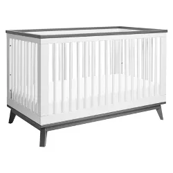 Babyletto Scoot 3-in-1 Convertible Crib with Toddler Rail - White