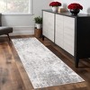 Ivory And Gray Abstract Area Rug - 2 of 4