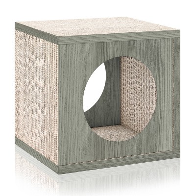 Way Basics Eco Cube Cat Scratcher - S/M - Gray