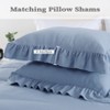 Ruffled Duvet Cover Set - Shabby Chic Bedding in Twin/King/Queen - 4 of 4