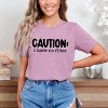 Simply Sage Market Women's Caution I Have No Filter Short Sleeve Graphic Tee - 2 of 4
