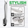 NutriChef Stainless Steel Measuring Spoons Set - 6Pc Heavy Duty Oval Shaped Metal Measuring Spoon for Dry or Liquid Ingredients - 3 of 4