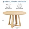 Dining Table, Kitchen Table, Round Dining Room Table for Kitchen, 47 Inch Round Table for Dining Room - 4 of 4