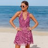 Women's Alluring Beach Halter Dress with Abstract Print - Cupshe - 2 of 4
