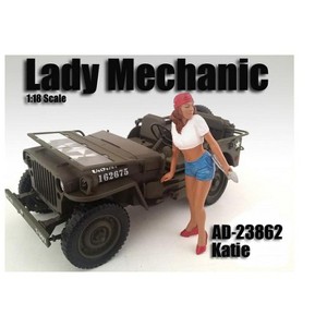 Lady Mechanic Katie Figure For 1:18 Scale Models by American Diorama - 1 of 3