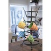 Metal Bottle Holder with 24 Hooks - Storied Home: Espresso & Tea Cup Storage Rack, Kitchen Organizer - 4 of 4
