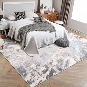 Abstract Rug Wahsable Area Rugs Non-Slip Modern Carpet Low Pile Ultra-Thin Contemporary Floor Mat - 1 of 4