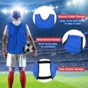 Unique Bargains Quick Drying Athletic Soccer Jersey Training Vests 6 Pcs - 3 of 4