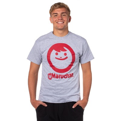Maruchan Men's Ramen Noodle Happy Face Logo Design T-Shirt Adult