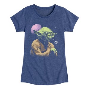Girls' - Star Wars - Yoda Film Still Fitted Short Sleeve Graphic T-Shirt - 1 of 4