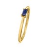 Pure Collection by Ross-Simons Sapphire-Accented Ring in 14kt Yellow Gold - 2 of 4
