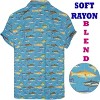 HAPPY BAY Mens Hawaiian Shirts Short Sleeve Button Down Shirt Men's Casual Shirts Holiday Tropical Beach Summer Party Shirts for Men - 2 of 4