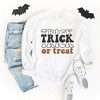 Simply Sage Market Women's Graphic Sweatshirt Trick or Treat Stacked - 3 of 4